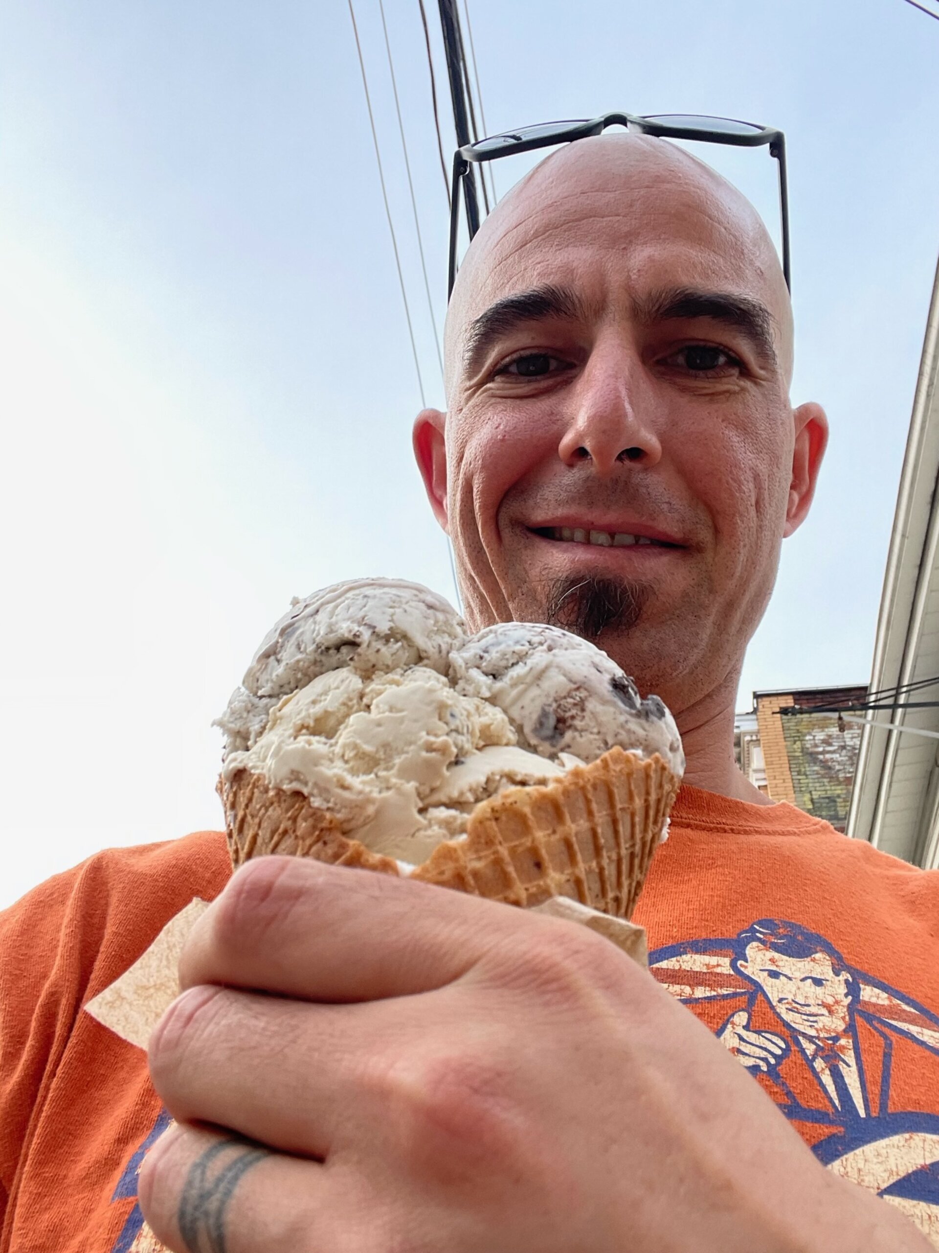 Scoops on Main, Greenwhich RI, Maple Walnut w/ Oreo & Vanilla 7.1.23