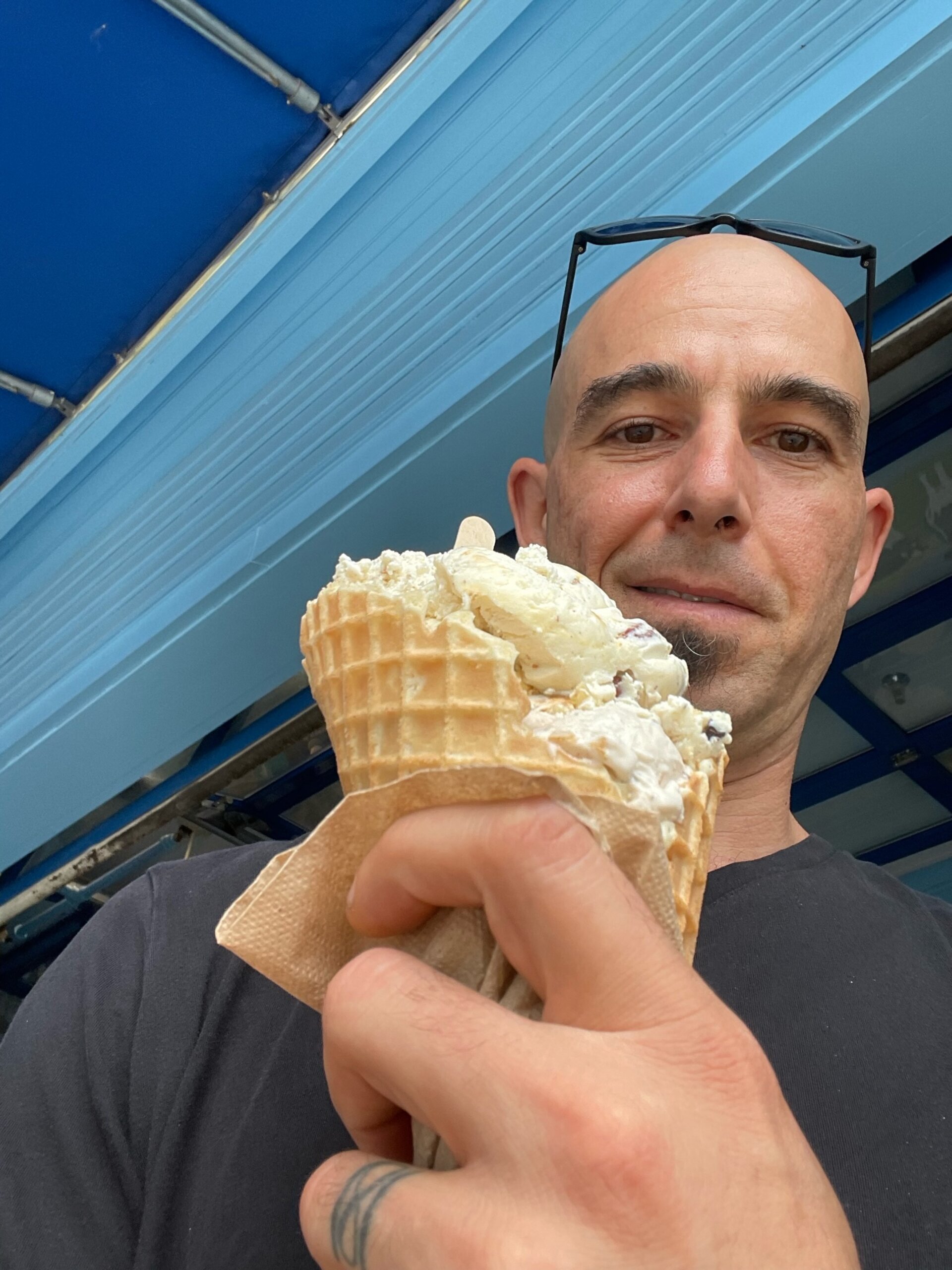 Ben & Jerry Factory. Stowe VT. Cherry Garcia and Coconut Almond??? 7.22.23.