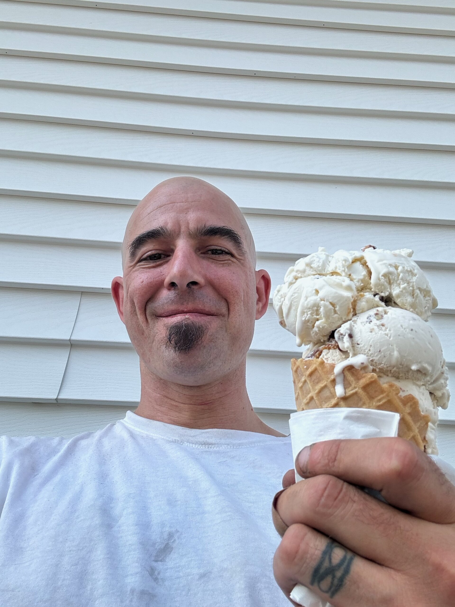 The Big One. Nashua NH. Butter Pecan & Salted Caramel Pretzel. Big One is probably the best traditional ice cream in the area. Solid choice. 8.2.24.